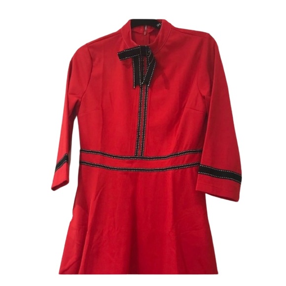 New Ribbon Trim Dress, Large NWT - Picture 2 of 5